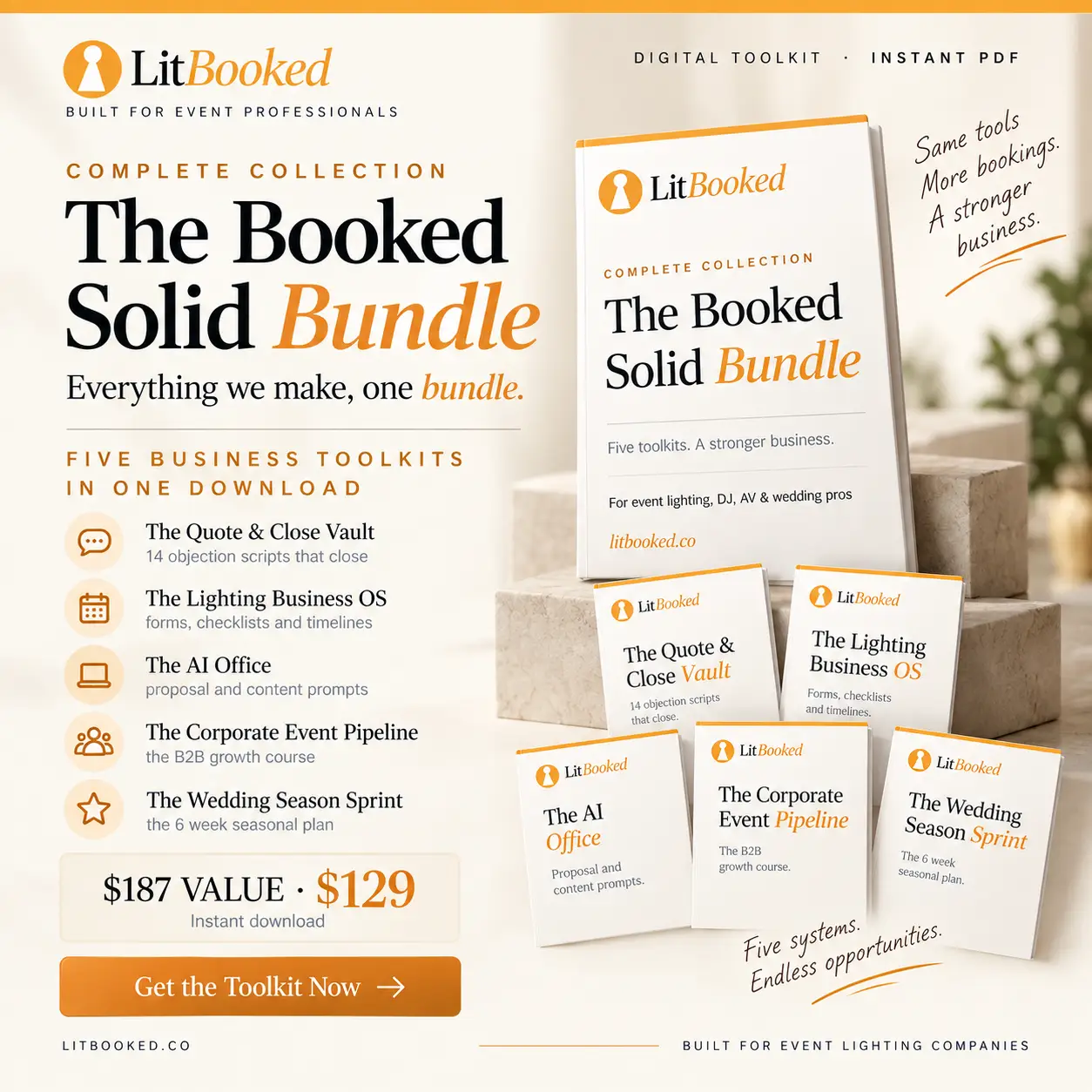 The Booked Lighting Business cover